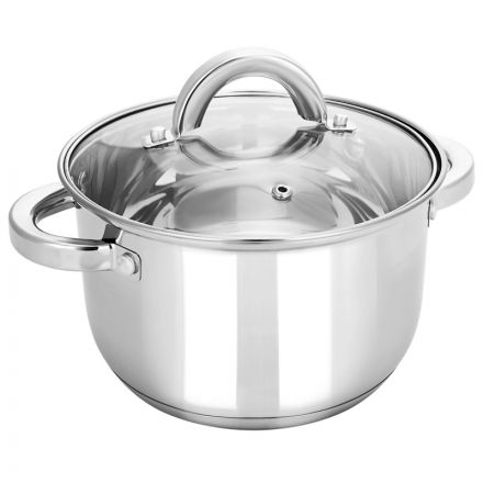 Кастрюля нерж Rondy 3,9л , D=21,5cм, SH07393 Кастрюля нерж Rondy 3,9л , D=21,5cм, SH07393