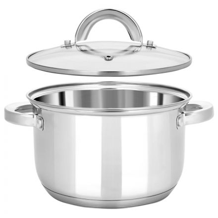 Кастрюля нерж Rondy 3,9л , D=21,5cм, SH07393 Кастрюля нерж Rondy 3,9л , D=21,5cм, SH07393