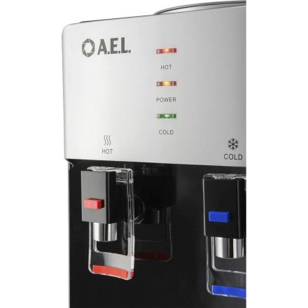 Кулер AEL LD-AEL-40c silver/black  для воды,шкафчик нагрев/электр охл