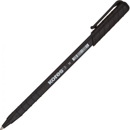 Ручка шариковая одноразовая Kores Kor-M черная (толщина линии 0.5 мм) Ручка шариковая одноразовая Kores Kor-M черная (толщина линии 0.5 мм)