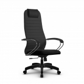 Кресло Метта SU-BK-10 темно-серое/черное Pl