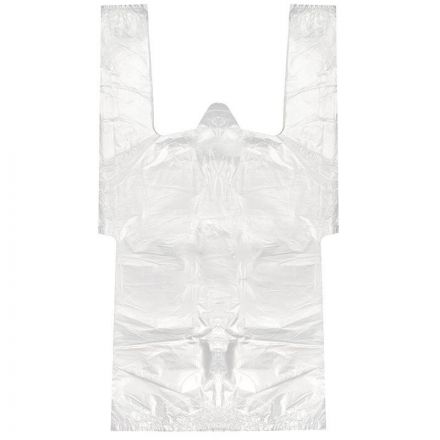 Пакет-майка ПНД 32+24х60 см 14 мкм для пиццы/коробок прозрачный 100 шт/уп Пакет-майка ПНД 32+24х60 см 14 мкм для пиццы/коробок прозрачный 100 шт/уп