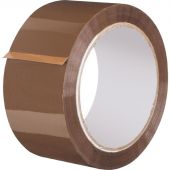 Клейкая лента упаковочная 75мм х 66м 47мкр коричневая СПб Клейкая лента упаковочная 75мм х 66м 47мкр коричневая СПб