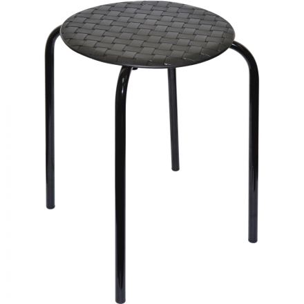 Табурет XPP_Береста с круглым сиденьем h45 черный Табурет XPP_Береста с круглым сиденьем h45 черный