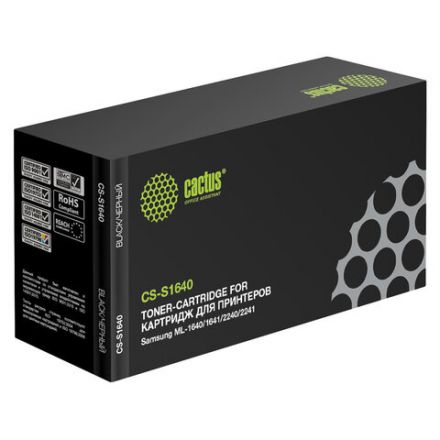 Картридж лазерный CACTUS (CS-S1640) для SAMSUNG ML-1641/ ML-1640 / 2240 / 2241, ресурс 1500 стр. Картридж лазерный CACTUS (CS-S1640) для SAMSUNG ML-1641/ ML-1640 / 2240 / 2241, ресурс 1500 стр.