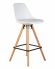 Стул полубарный DOBRIN RONNI, ножки светлый бук, белый (ZL-W-02) Стул полубарный DOBRIN RONNI, ножки светлый бук, белый (ZL-W-02)