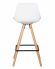 Стул полубарный DOBRIN RONNI, ножки светлый бук, белый (ZL-W-02) Стул полубарный DOBRIN RONNI, ножки светлый бук, белый (ZL-W-02)