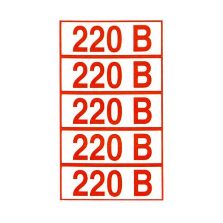 Знак электробезопасности "Указатель напряжения 220 В", КОМПЛЕКТ 20 штук, 20х50 мм, пленка, Z05 Знак электробезопасности "Указатель напряжения 220 В", КОМПЛЕКТ 20 штук, 20х50 мм, пленка, Z05