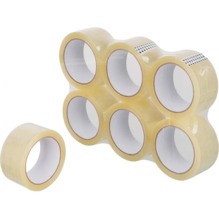 Клейкая лента упаковочная 48мм х 66м 45мкр прозрачная 6 шт/уп СПб Клейкая лента упаковочная 48мм х 66м 45мкр прозрачная 6 шт/уп СПб