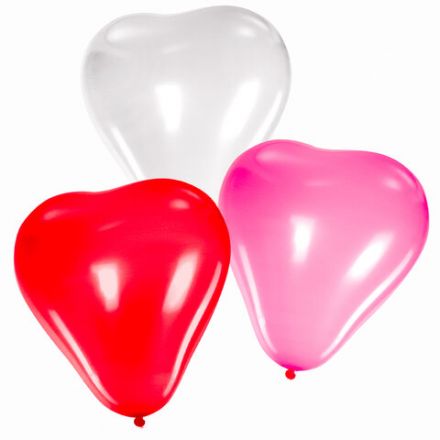 Шары воздушные в форме сердца ЗОЛОТАЯ СКАЗКА, 10" (25 см), КОМПЛЕКТ 50 штук, 3 цвета, пакет, 105008 Шары воздушные в форме сердца ЗОЛОТАЯ СКАЗКА, 10" (25 см), КОМПЛЕКТ 50 штук, 3 цвета, пакет, 105008