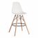 Стул барный Синди Бар Чаир/Cindy Bar Chair (мод.80-1) дерево бук/металл/пластик, 50х51х109см, белый 70029/ натуральный