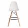 Стул барный Синди Бар Чаир/Cindy Bar Chair (мод.80-1) дерево бук/металл/пластик, 50х51х109см, белый 70029/ натуральный