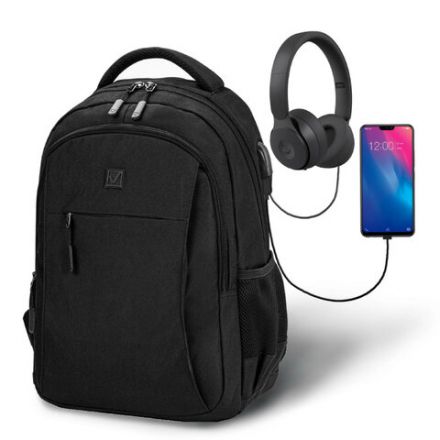 Рюкзак BRAUBERG URBAN универсальный с отделением для ноутбука, USB-порт, "Kinetic", черный, 46х31х18 см, 270798 Рюкзак BRAUBERG URBAN универсальный с отделением для ноутбука, USB-порт, "Kinetic", черный, 46х31х18 см, 270798