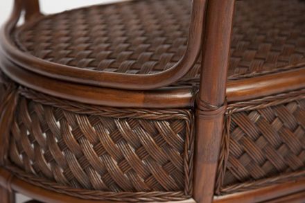 Комплект обеденный "ANDREA GRAND" (стол со стеклом+6 кресел+ подушки) Pecan Washed (античн. орех), Ткань рубчик, цвет кремовый Комплект обеденный "ANDREA GRAND" (стол со стеклом+6 кресел+ подушки) Pecan Washed (античн. орех), Ткань рубчик, цвет кремовый