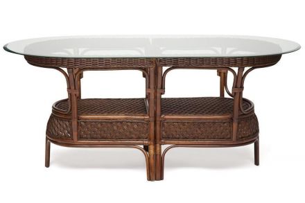 Комплект обеденный "ANDREA GRAND" (стол со стеклом+6 кресел+ подушки) Pecan Washed (античн. орех), Ткань рубчик, цвет кремовый Комплект обеденный "ANDREA GRAND" (стол со стеклом+6 кресел+ подушки) Pecan Washed (античн. орех), Ткань рубчик, цвет кремовый