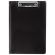 Папка-планшет МАЛЫЙ ФОРМАТ (180х255 мм) А5, BRAUBERG, с прижимом и крышкой, картон/ПВХ, черная, 227980