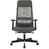 Кресло VB_Бюрократ T-995 серый сетка/ткань с подгол крест металл Кресло VB_Бюрократ T-995 серый сетка/ткань с подгол крест металл