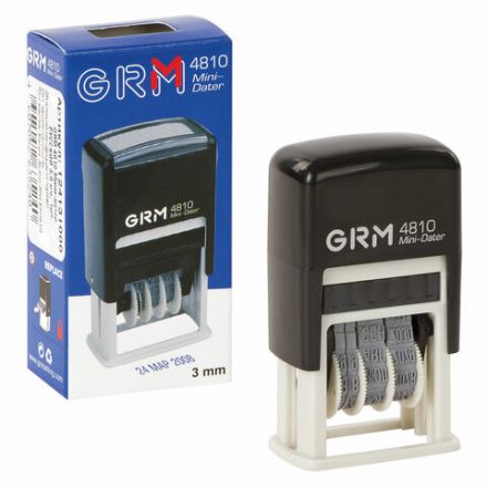 Датер-мини месяц буквами, оттиск 20х3,8 мм синий, GRM 4810, 124131000 Датер-мини месяц буквами, оттиск 20х3,8 мм синий, GRM 4810, 124131000