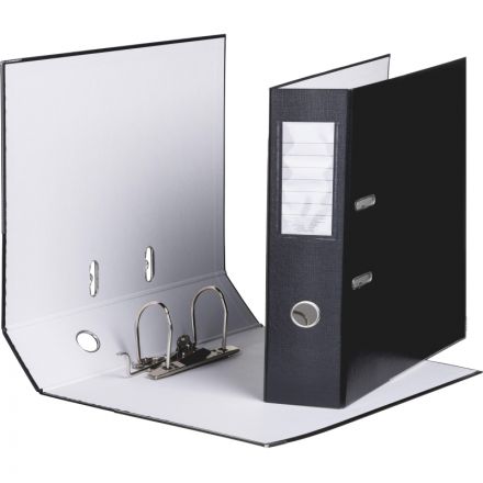 Папка-регистратор ,80 мм Элементари,черны Экономи,мет уголк,ПБП1,карм.кор