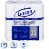 Бумага туалетная Luscan Comfort Megapack 2сл бел цел 15м 125л 32рул/уп Бумага туалетная Luscan Comfort Megapack 2сл бел цел 15м 125л 32рул/уп