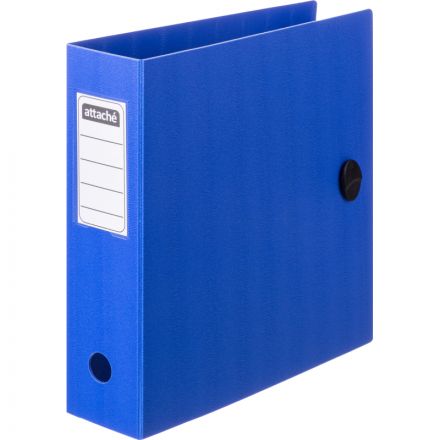 Папка-регистратор А4 80мм Attache на резинке, полифом, синий Папка-регистратор А4 80мм Attache на резинке, полифом, синий