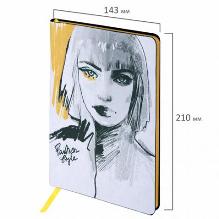 Блокнот А5 (143x210 мм), BRAUBERG VISTA "Fashion Style", под кожу, гибкий, 80 л., 112067 Блокнот А5 (143x210 мм), BRAUBERG VISTA "Fashion Style", под кожу, гибкий, 80 л., 112067