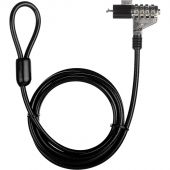 Тросик с замком для ноутбуков Continent NCL-104, код/замок, черн Тросик с замком для ноутбуков Continent NCL-104, код/замок, черн