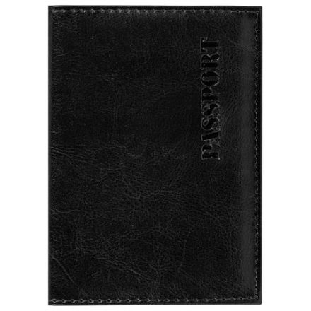 Обложка для паспорта экокожа, мягкая вставка изолон, "PASSPORT", черная, STAFF Profit, 237183 Обложка для паспорта экокожа, мягкая вставка изолон, "PASSPORT", черная, STAFF Profit, 237183