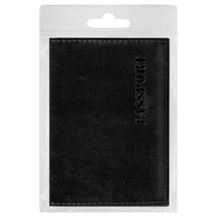 Обложка для паспорта экокожа, мягкая вставка изолон, "PASSPORT", черная, STAFF Profit, 237183 Обложка для паспорта экокожа, мягкая вставка изолон, "PASSPORT", черная, STAFF Profit, 237183