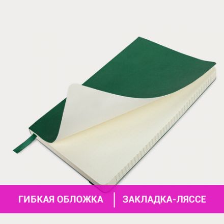 Блокнот А5 (130х210 мм), BRAUBERG ULTRA, под кожу, 80 г/м2, 96 л., клетка, темно-зеленый, 113007 Блокнот А5 (130х210 мм), BRAUBERG ULTRA, под кожу, 80 г/м2, 96 л., клетка, темно-зеленый, 113007