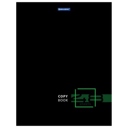 Тетрадь А4, 48 л., BRAUBERG, скоба, клетка, глянцевый лак, "DARK", 404042 Тетрадь А4, 48 л., BRAUBERG, скоба, клетка, глянцевый лак, "DARK", 404042
