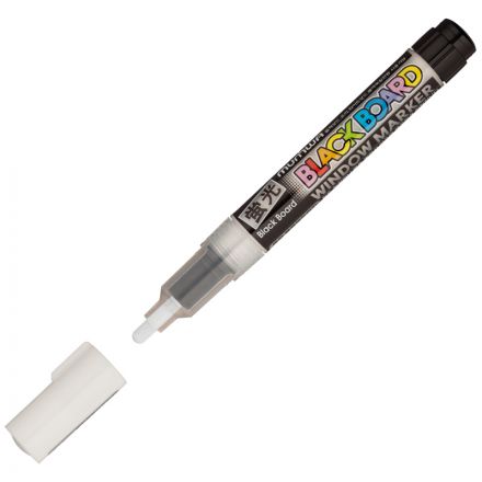 Маркер меловой "Black Board Marker" белый, на вод. основе, 3мм, MunHwa/р