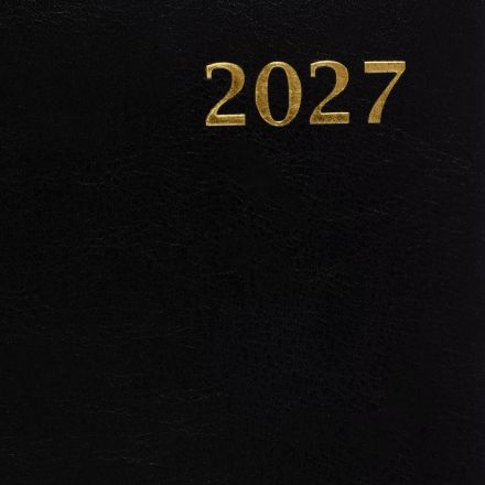 Ежедневник датированный 2027 Attache А5 168л 143x210 черн (золотист срез)