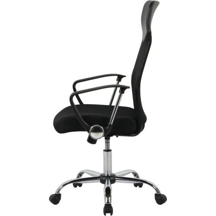 Кресло BN_Hg_EChair-588 TTW сетка/ткань/кожзам черный хром Кресло BN_Hg_EChair-588 TTW сетка/ткань/кожзам черный хром