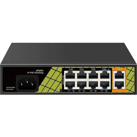 Аксессуар TSn-8FP10G2 коммутатор 8x100Мбит/с PoE +2x1000Мбит/с порта Uplink Аксессуар TSn-8FP10G2 коммутатор 8x100Мбит/с PoE +2x1000Мбит/с порта Uplink