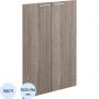 Двери Комус Мебель К-Loft 2шт. 241H006 764х16х1022 дуб сонома темн/бел ручк