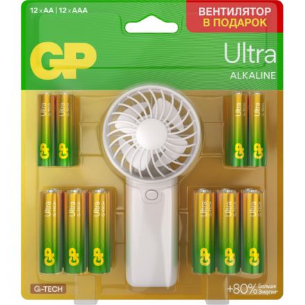 Батарейка GP Ultra 12xАА,ААА,подар.24шт/наб GP15AU/24AU/FANWETA21-2CRSBC24 Батарейка GP Ultra 12xАА,ААА,подар.24шт/наб GP15AU/24AU/FANWETA21-2CRSBC24