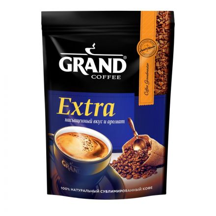 Кофе растворимый Grand Extra 150 г (пакет) Кофе растворимый Grand Extra 150 г (пакет)