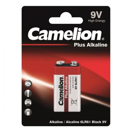 Батарейка Camelion 6LR61 Plus Alkaline 1шт/бл (6LR61-BP1, 9В) (1655) Батарейка Camelion 6LR61 Plus Alkaline 1шт/бл (6LR61-BP1, 9В) (1655)