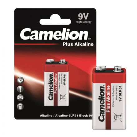 Батарейка Camelion 6LR61 Plus Alkaline 1шт/бл (6LR61-BP1, 9В) (1655) Батарейка Camelion 6LR61 Plus Alkaline 1шт/бл (6LR61-BP1, 9В) (1655)