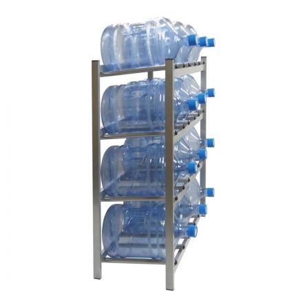 Стеллаж для воды Бомис-12 на 12 тар металлик 945x440x1155 мм