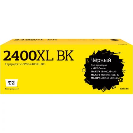 Картридж струйный T2 (IC-CPGI-2400XL BK) чер.для Canon iB4040/MB5040/MB5440 Картридж струйный T2 (IC-CPGI-2400XL BK) чер.для Canon iB4040/MB5040/MB5440