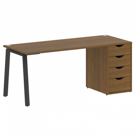 Home Office Стол письменный VR.SP-3-178.4.A Орех/Антрацит металл 1780*720*750 Home Office Стол письменный VR.SP-3-178.4.A Орех/Антрацит металл 1780*720*750