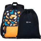 Рюкзак TORBER CLASS X Mini,чер/жел,полиэст 900D,мешок д/обуви,T1801-23-Bl-Y Рюкзак TORBER CLASS X Mini,чер/жел,полиэст 900D,мешок д/обуви,T1801-23-Bl-Y