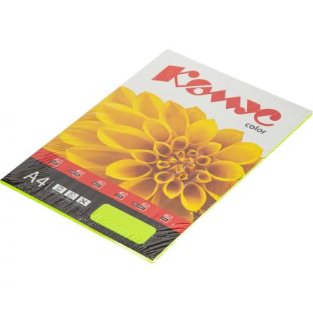 Бумага цветная Комус Color (зеленый неон) 75+-5гр, А4, 50 л Бумага цветная Комус Color (зеленый неон) 75+-5гр, А4, 50 л