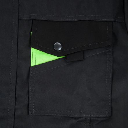 Куртка рабочая летняя муж. л27-КУ т.сер/чрн 48-50/182-188 арт.Валькирия