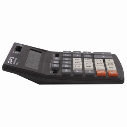 Калькулятор настольный STAFF PLUS STF-333 (200x154 мм), 12 разрядов, двойное питание, 250415 Калькулятор настольный STAFF PLUS STF-333 (200x154 мм), 12 разрядов, двойное питание, 250415