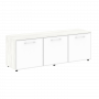 Yalta Тумба модульная LT.TS-3.5 white Снежная патина/Стекло white 1642*450*580