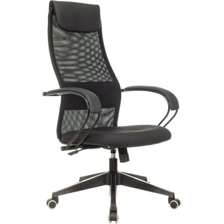 Кресло 0MX_VB_EChair-655 LT TTW сетка/ткань черный, пластик