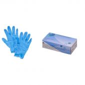Мед.смотров. перчатки нитрил, н/с, н/о, текстур, голубые, CW27 (XS),50 п/уп